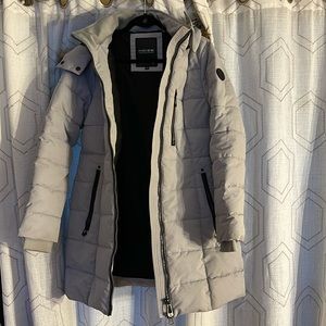 Noize Women’s M Water Resident Parka Faux Fur Trim 2-Way Zip Closure Det Hood